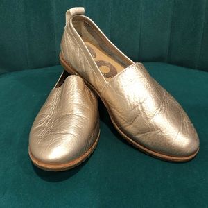 Sorel Ella Slip-On Flats Metallic Rose Gold Size 9